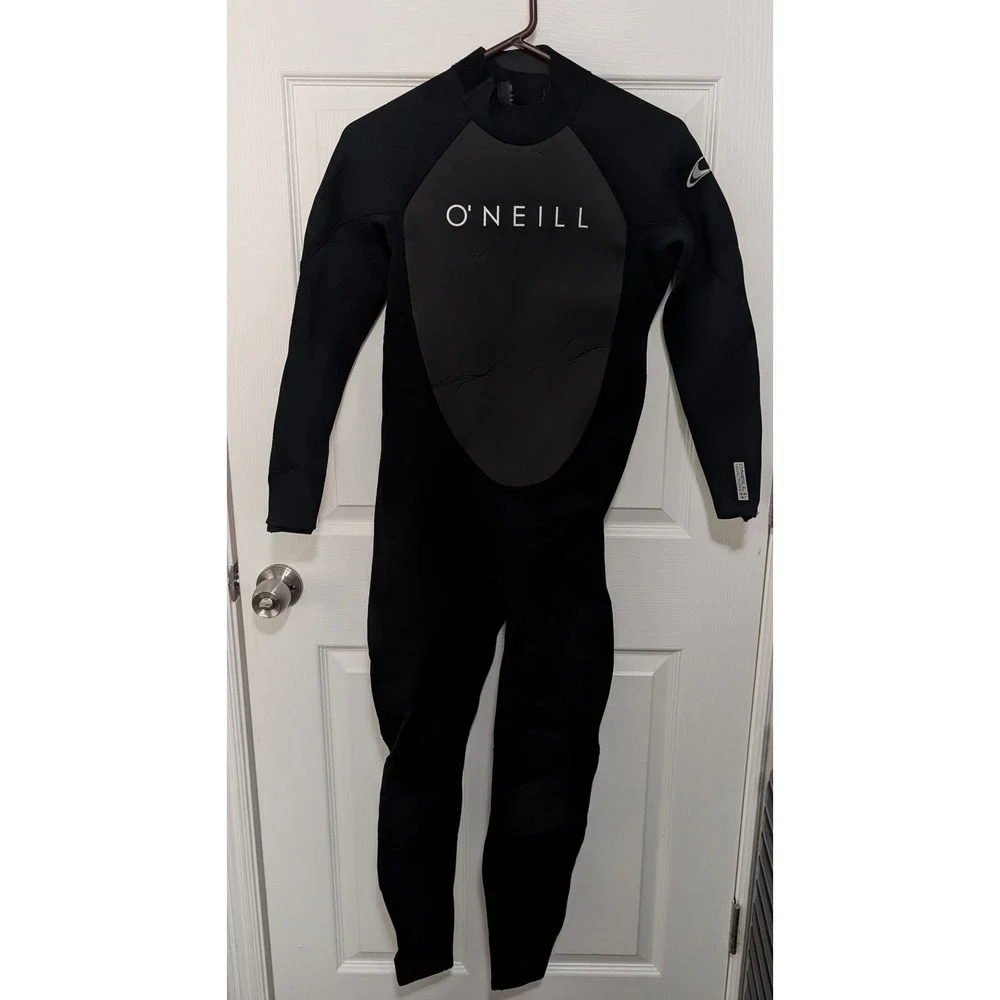 O'Neill Reactor II 3/2mm Back Zip Full Wetsuit Black 5040 Small NWT